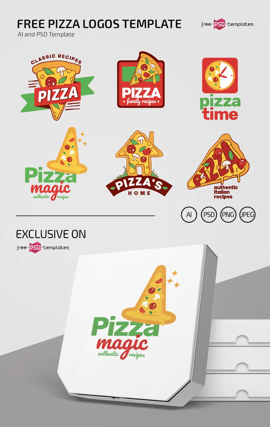 Free Pizza Logos Template