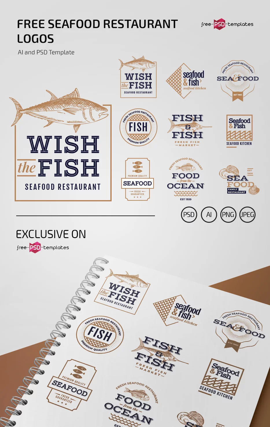 Free Seafood Restaurant Logos