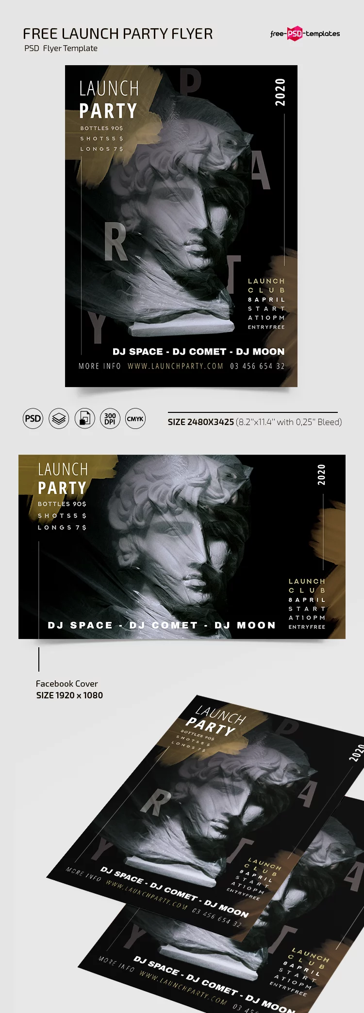 Free PSD Party Flyer Template