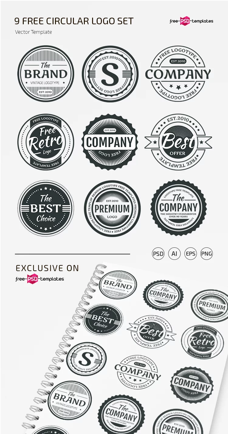 round logo psd