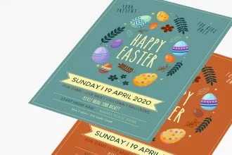 Free Happy Easter Flyer Template
