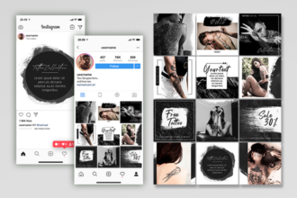 Free Tattoo Instagram Set Template Free Tattoo Instagram Set Template