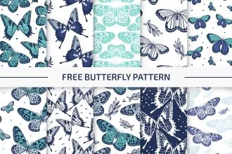10 Free Butterfly Vectors Pattern images
