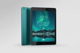 Free Photorealistic Tablet Mock-Up Template in PSD