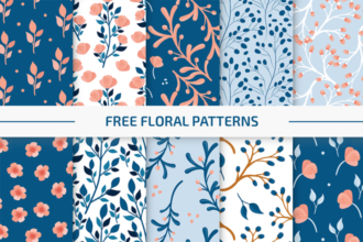 Free Floral Vector Pattern Set in EPS + PSD Free Floral Vector Pattern Set in EPS + PSD