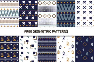 Free Geometric Pattern Vector Set Template in PSD + AI, EPS Free Geometric Pattern Vector Set Template in PSD + AI, EPS