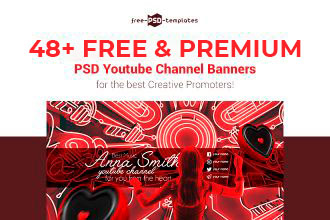 Free  Gaming Banner Templates for Photoshop (PSD)