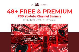 48+ FREE & PREMIUM PSD YOUTUBE CHANNEL BANNERS FOR THE BEST CREATIVE PROMOTERS!