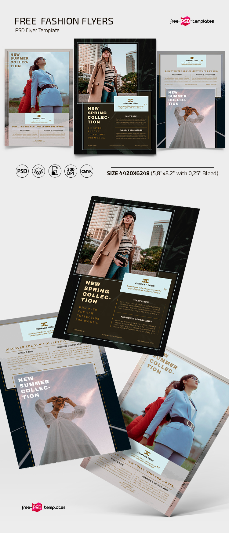 Free Fashion Flyers Template  Free PSD Templates Regarding Fashion Flyers Templates For Free