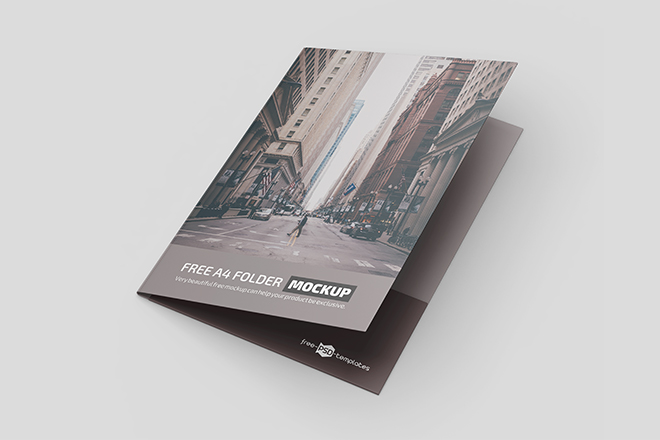 Download Free A4 Folder Mockup In Psd Free Psd Templates