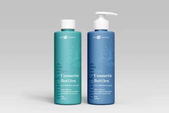 Free PSD Cosmetic Bottles Mockup Templates