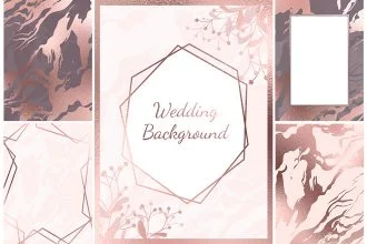 Free Wedding Background Set in PSD