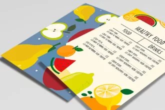 Free Menu Background Template in AI + EPS