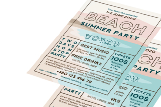 Free Beach Party Flyer Template in PSD + AI, EPS Free Beach Party Flyer Template in PSD + AI, EPS