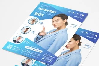 Free Marketing Flyer Template in PSD + AI