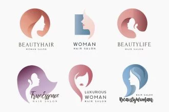 Free Hair Salon Logo Template in PSD, AI, EPS