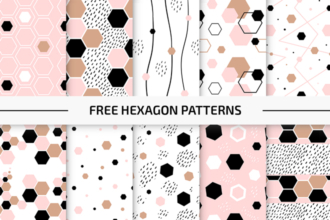 Free Hexagon Patterns Vector Set in EPS + PSD Free Hexagon Patterns Vector Set in EPS + PSD