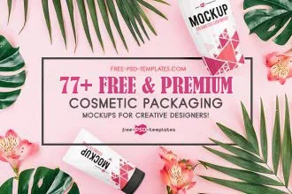 77+ Free PSD Cosmetic Packaging Mockups for creative designers & Premium Version!