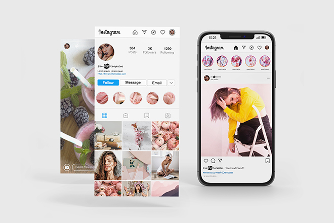 Download Free Instagram Stories Card Mockup In Psd Free Psd Templates