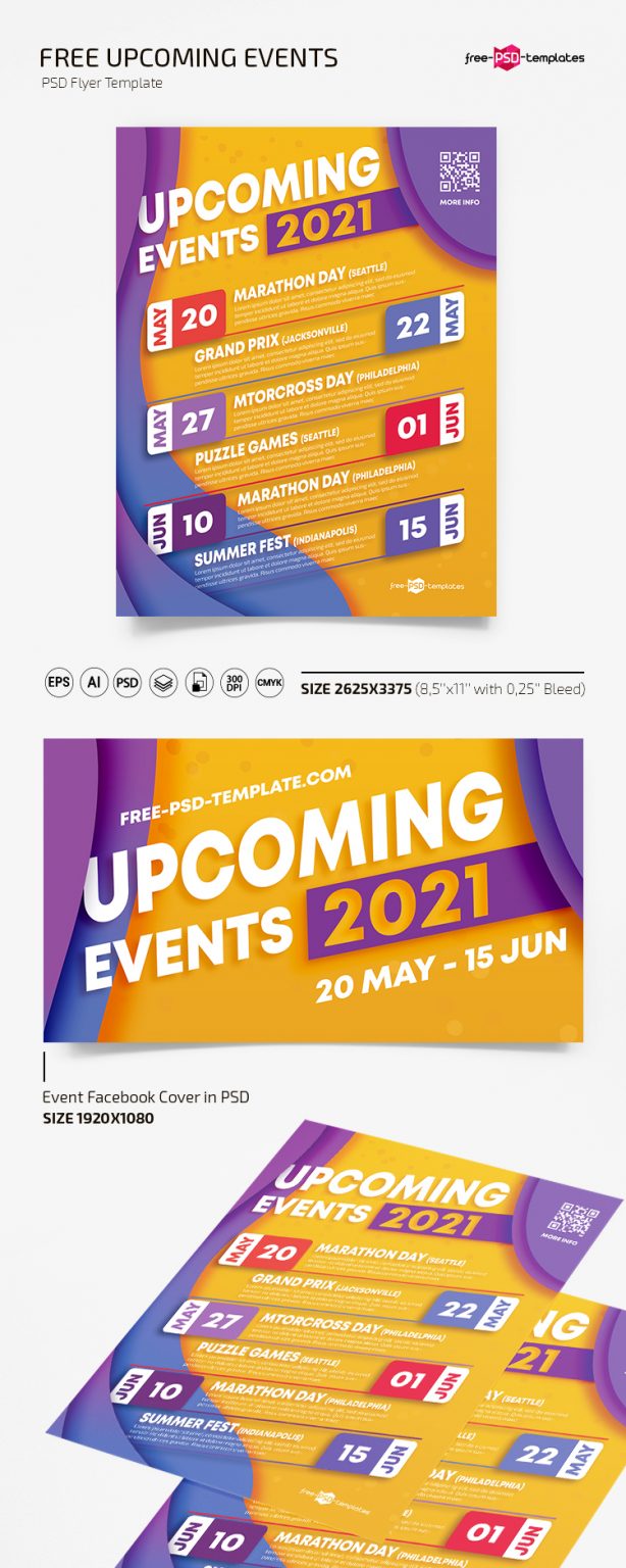 Free Events Flyer Template in PSD + AI Free PSD Templates