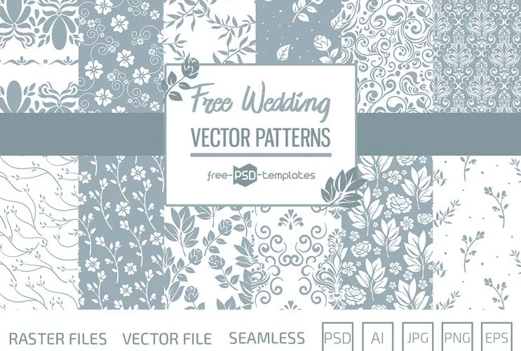 30+ Free Floral Vector Patterns – Free PSD Templates