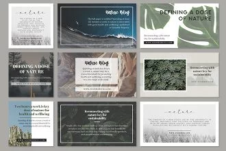 Free Facebook and Instagram Nature Banners Template in PSD