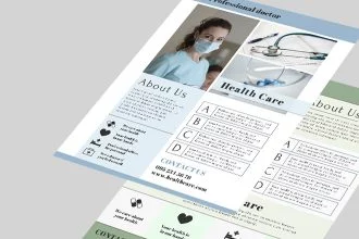 Free Health Care Flyer Template in PSD + AI, EPS