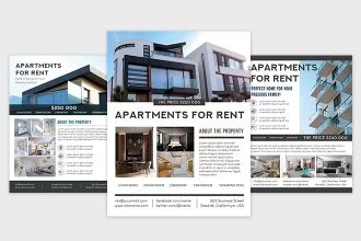 Free Apartments Flyer Template (PSD, AI, EPS)