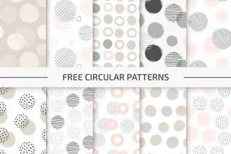 Free Circular Vector Pattern Set in EPS + PSD