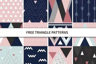 Free Triangle Patterns Template in PSD + AI, EPS