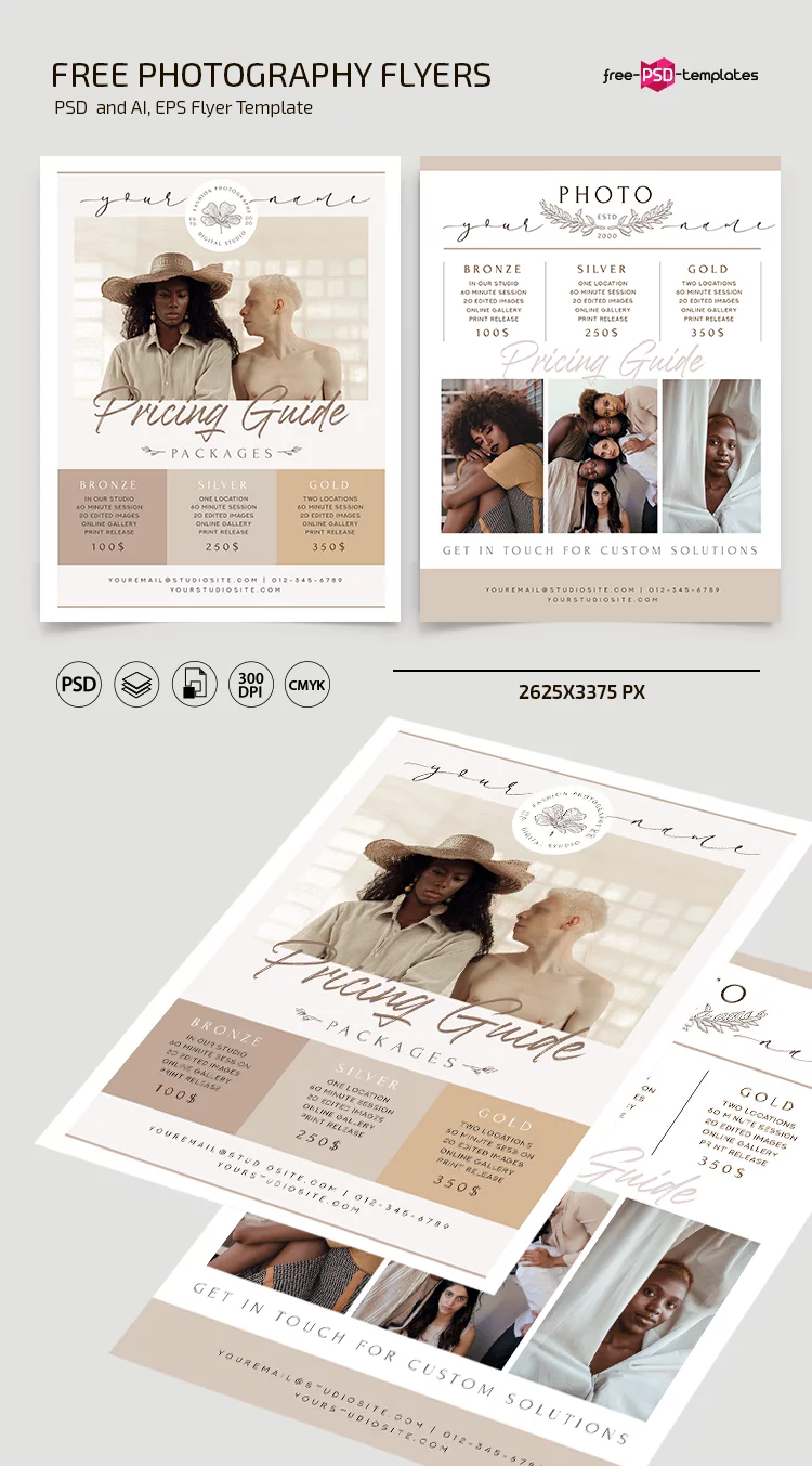 Free Photography Flyer Template in PSD + AI + EPS
