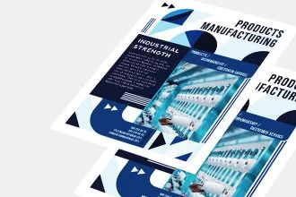 Free Manufacturing Flyer Template in PSD + AI + EPS