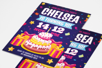 Free Birthday Party Invitation Card Template in PSD Free Birthday Party Invitation Card Template in PSD
