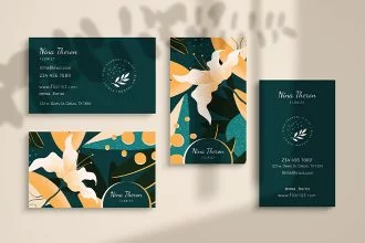 Free Florist Business Card Templates in PSD