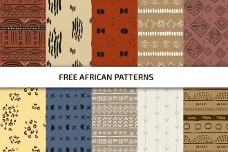 Free African Vector Patterns Set Template in PSD + AI, EPS