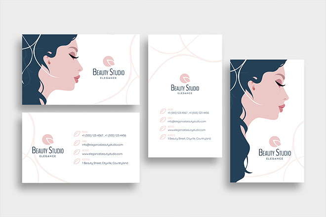 beauty salon business cards