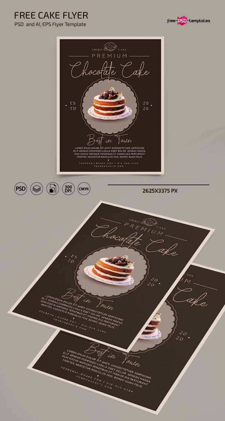 Update 76+ cake flyer psd super hot - in.daotaonec