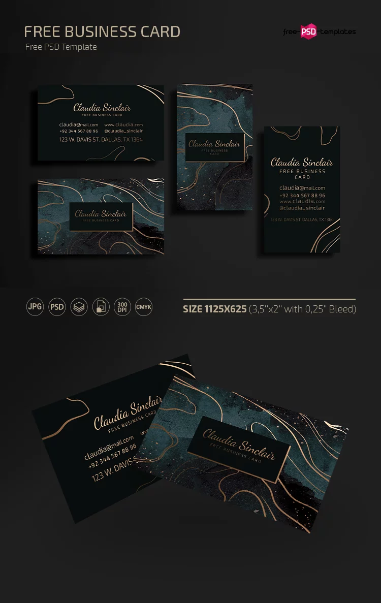 Free Business Card Templates in PSD