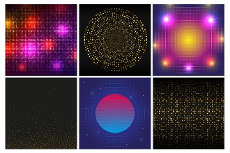 Free Disco Background Template  in AI + PSD