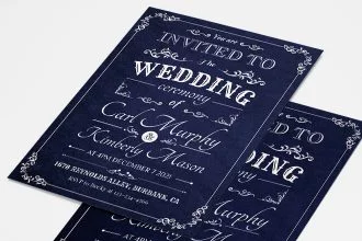 Free Wedding Invitation Card Template in PSD