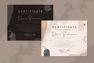 Free Certificate Diploma Template in PSD