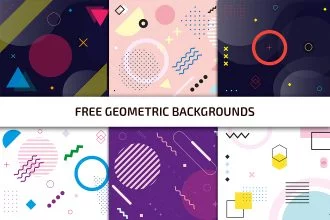Free Geometric Background Template in AI