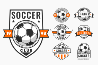 Free Soccer Logos Templates in EPS + PSD