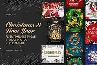 Christmas & New Year Flyer Templates