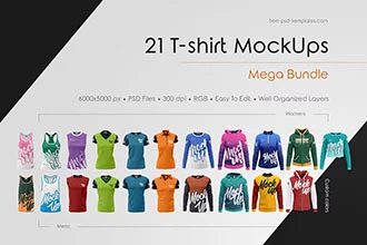 T Shirt Mockup Bundle