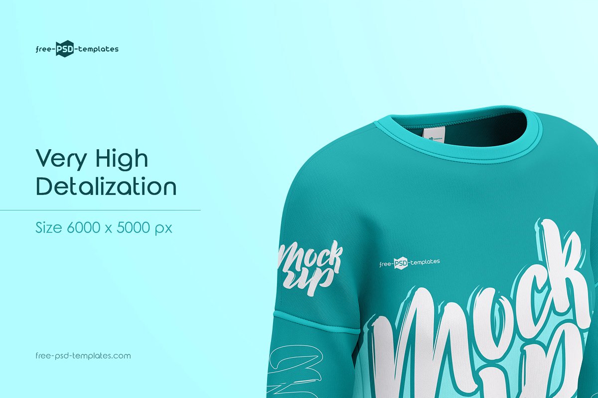 Women�s Cropped Crew Fleece Mockup in PSD Free PSD Templates