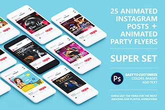 25 Animated Instagram Party Posts