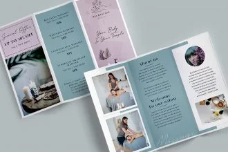 Free Massage and Spa Brochure Template  (PSD)