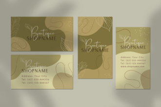 Free Boutique Business card Template in PSD Free Boutique Business card Template in PSD