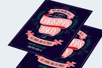 Free Christmas Invitation Template in PSD +AI, EPS